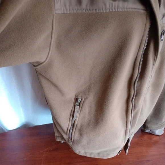 Condor Jacket 601 MensXL Brown Alpha Micro Fleece Tactical Full Zip Outdoor. XL - Picture 4 of 11